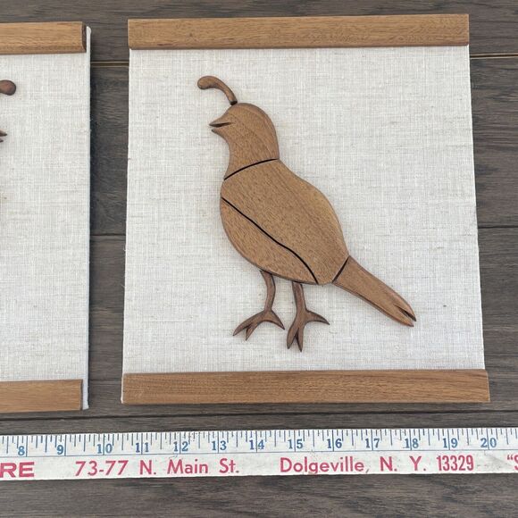 MCM Quail Wood‎ Cutout Art Bird - Picture 8 of 16